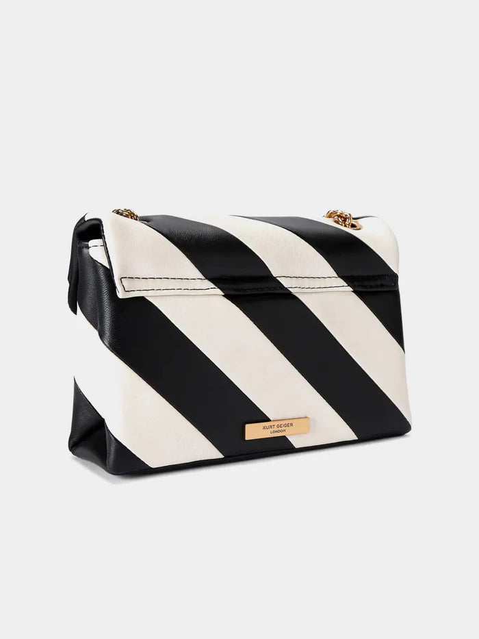Kurt Geiger London Medium Kensington Bag - Black / White