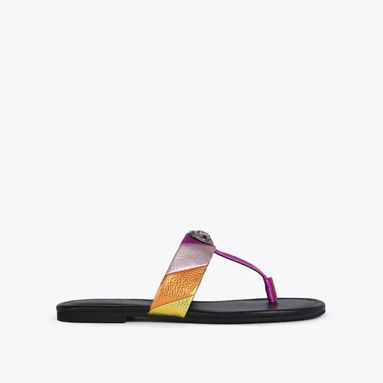 Kurt Geiger London Kensington T-Bar Sandal - Multi