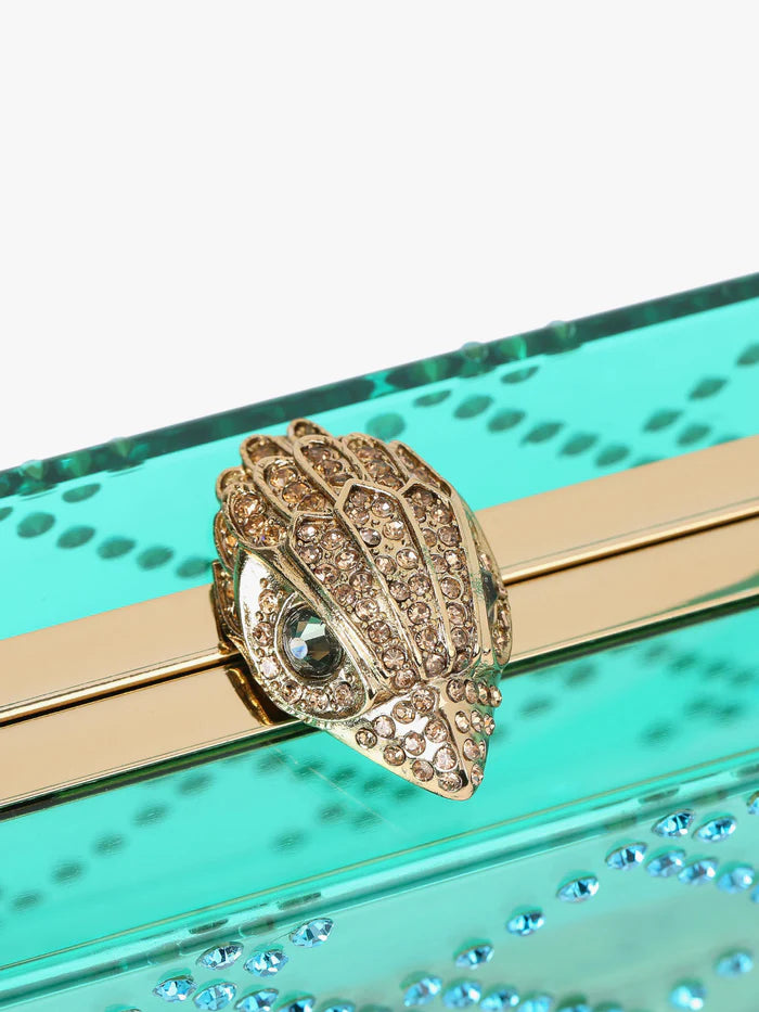 Kurt Geiger London Quilted Box Clutch - Green