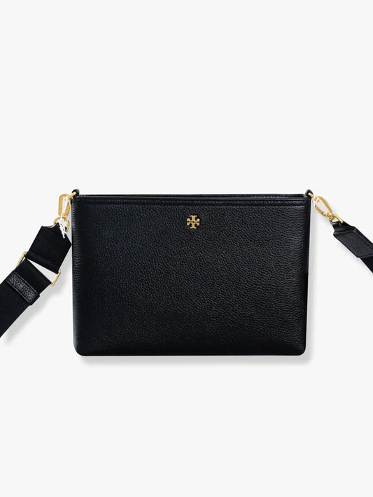 Tory Burch Swing pack Leather Crossbody Bag - Black