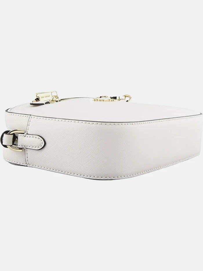 Michael Kors Jet Set Large Saffiano Leather Crossbody Bag - LT Cream