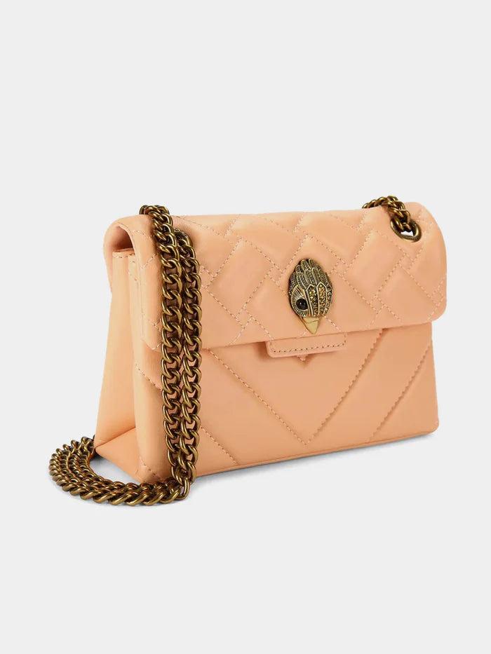 Kurt Geiger London Mini Leather Kensington Bag - Peach