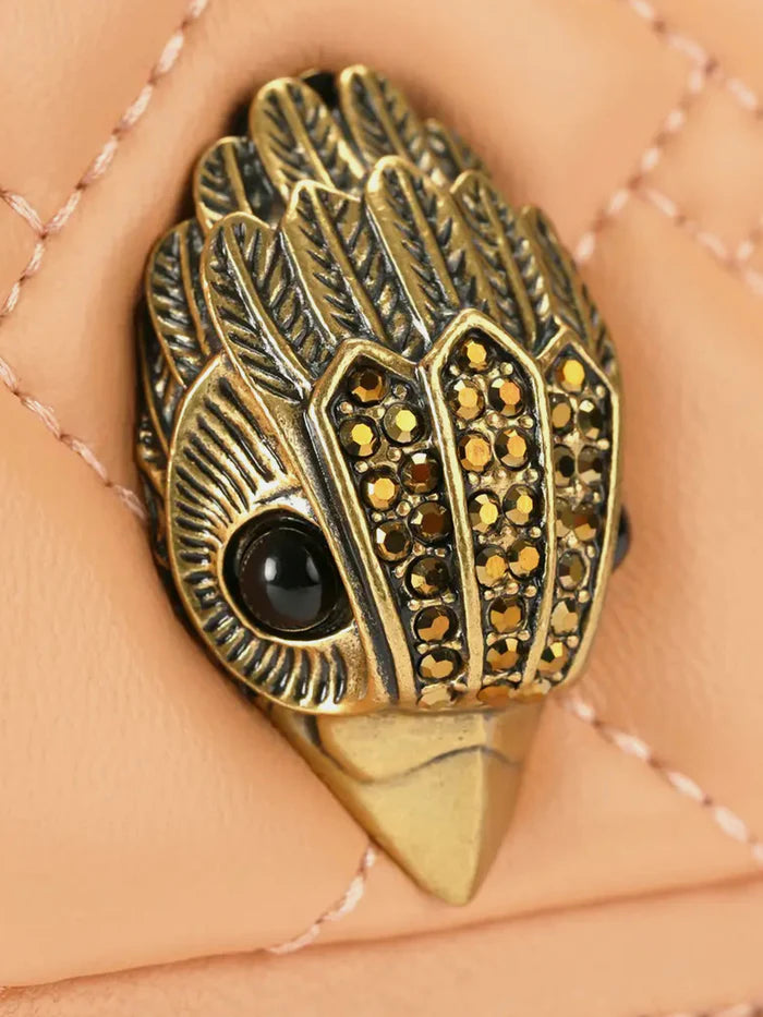 Kurt Geiger London Mini Leather Kensington Bag - Peach