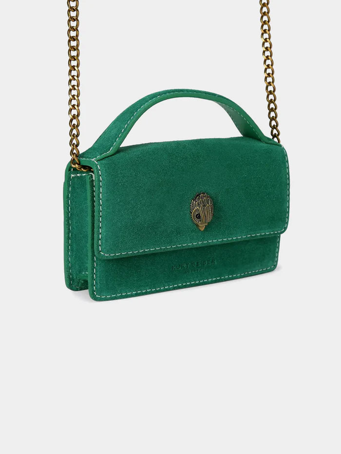 Kurt Geiger London Extra Small Bond Top Handle Bag - Green
