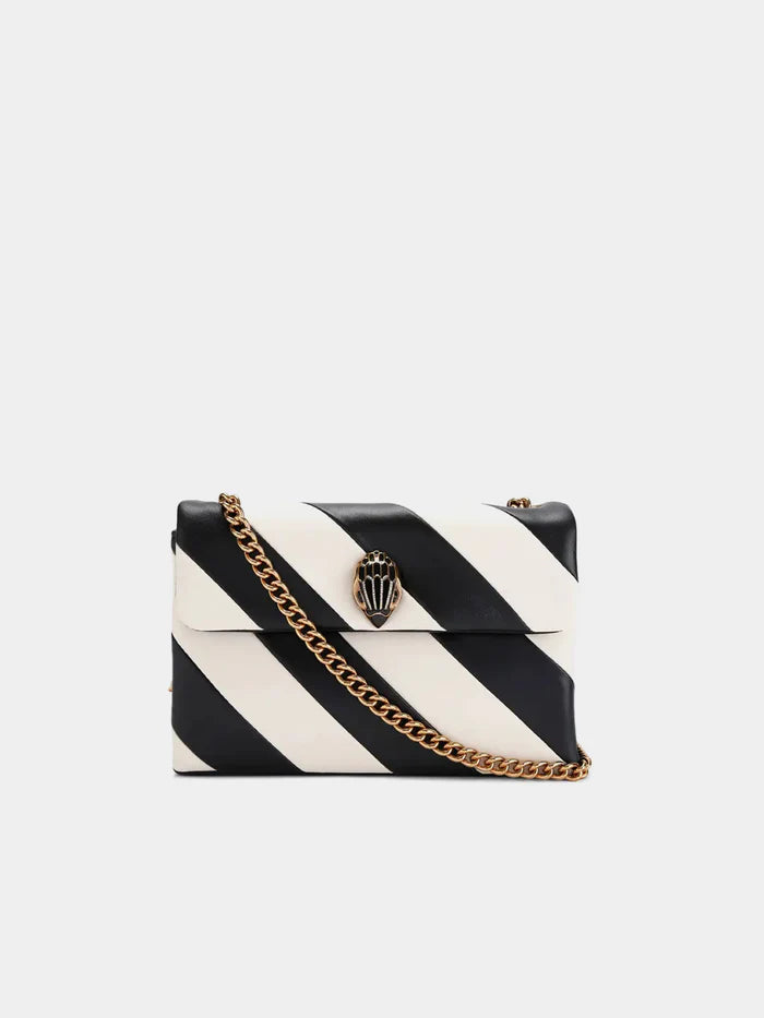 Kurt Geiger London Medium Kensington Bag - Black / White