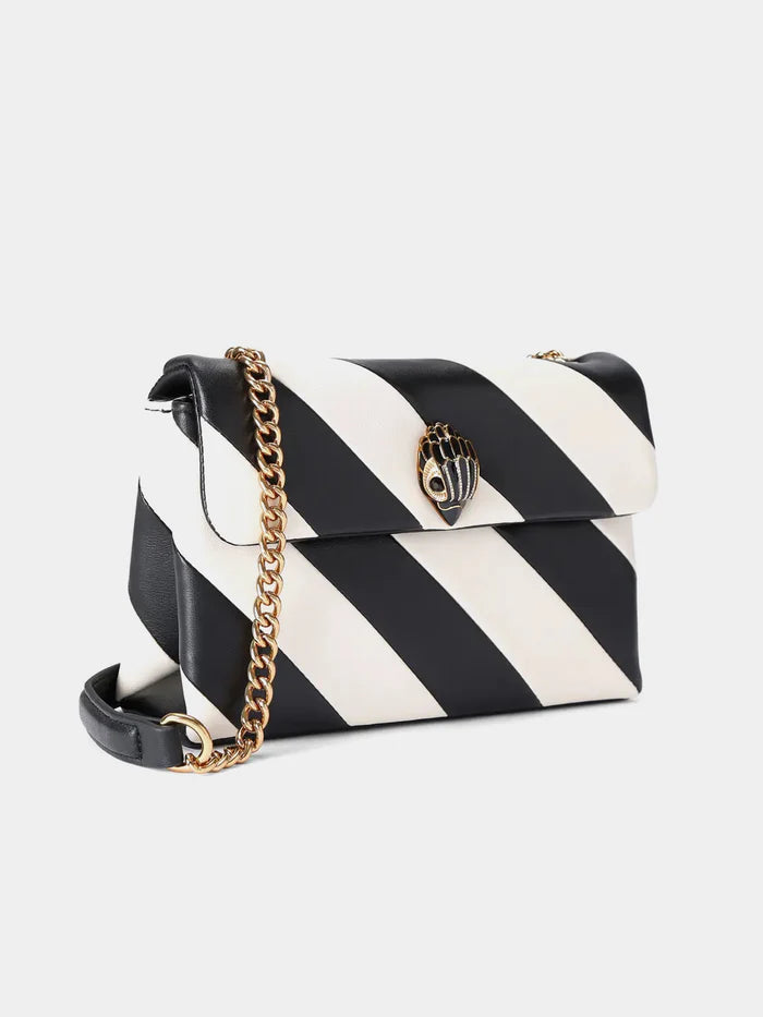 Kurt Geiger London Medium Kensington Bag - Black / White