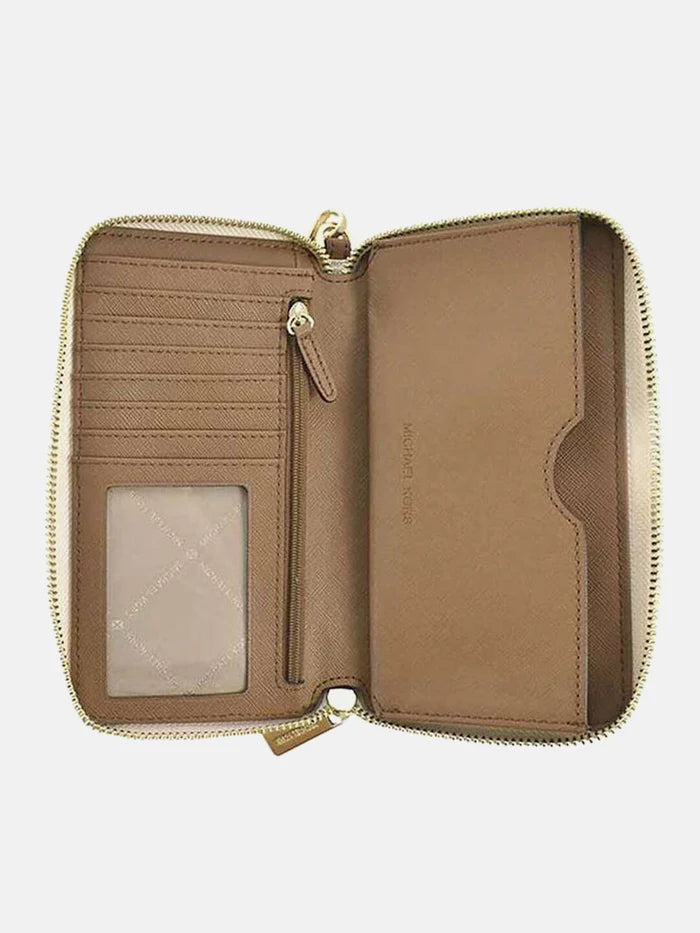 Michael Kors Jet Set Travel Large Travel Signature Continental Wallet - Vanilla