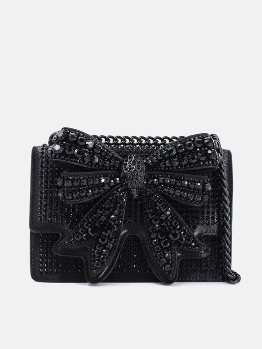 Kurt Geiger London Crystal Shoreditch Bow Bag - Black