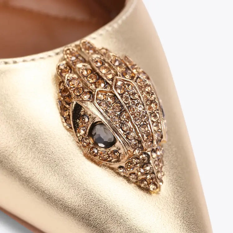 Kurt Geiger London Belgravia Sling Back Heel - Gold