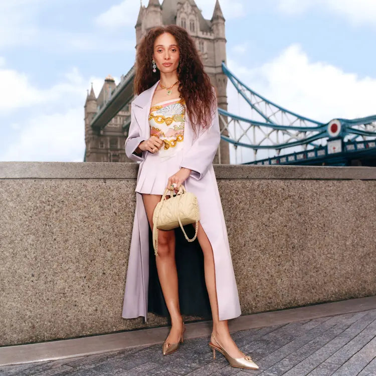 Kurt Geiger London Belgravia Sling Back Heel - Gold