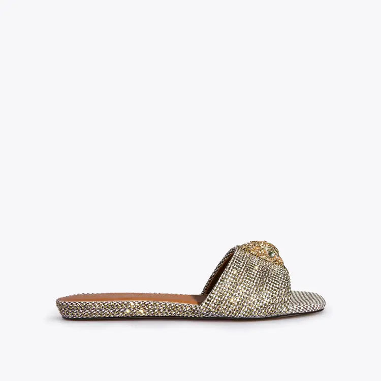 Kurt Geiger London Kensington Flat Sandal - Beige