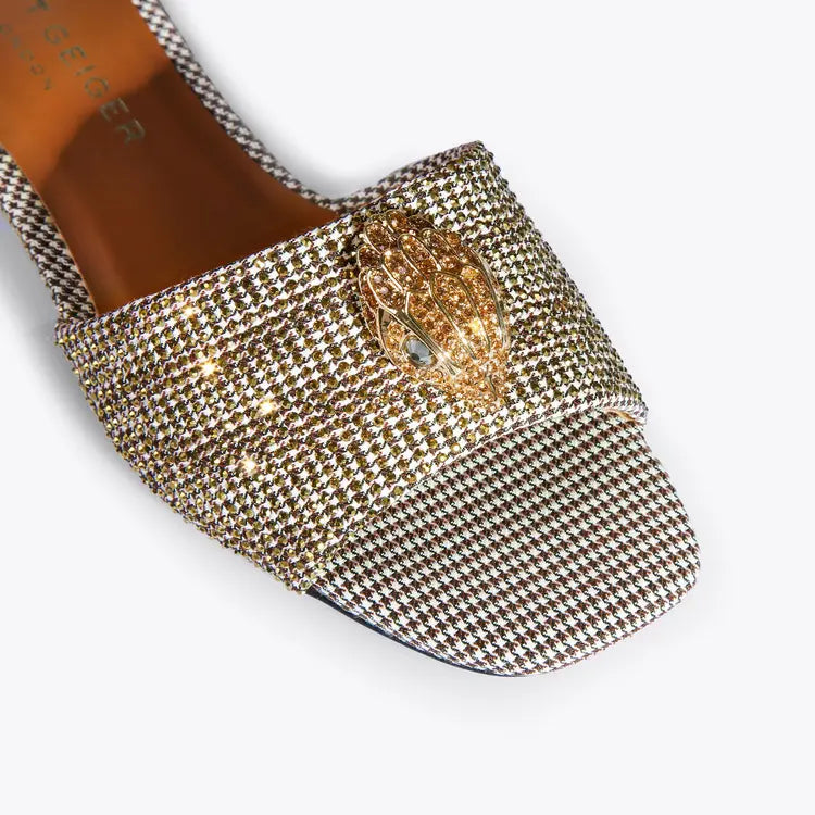 Kurt Geiger London Kensington Flat Sandal - Beige
