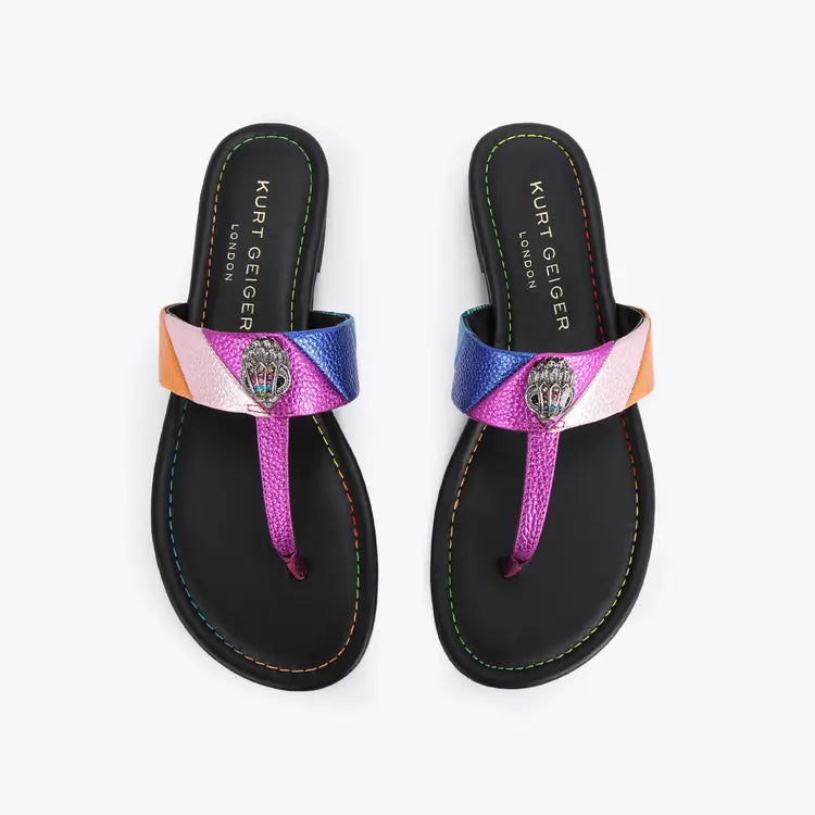 Kurt Geiger London Kensington T-Bar Sandal - Multi
